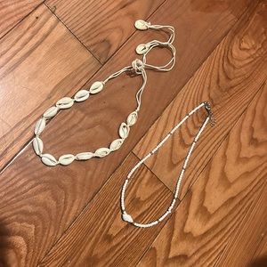 2 set of shell necklaces, chokers